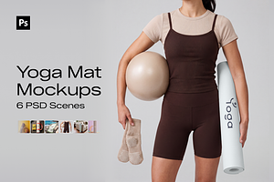 Yoga Mat Mockup PSD Bundle