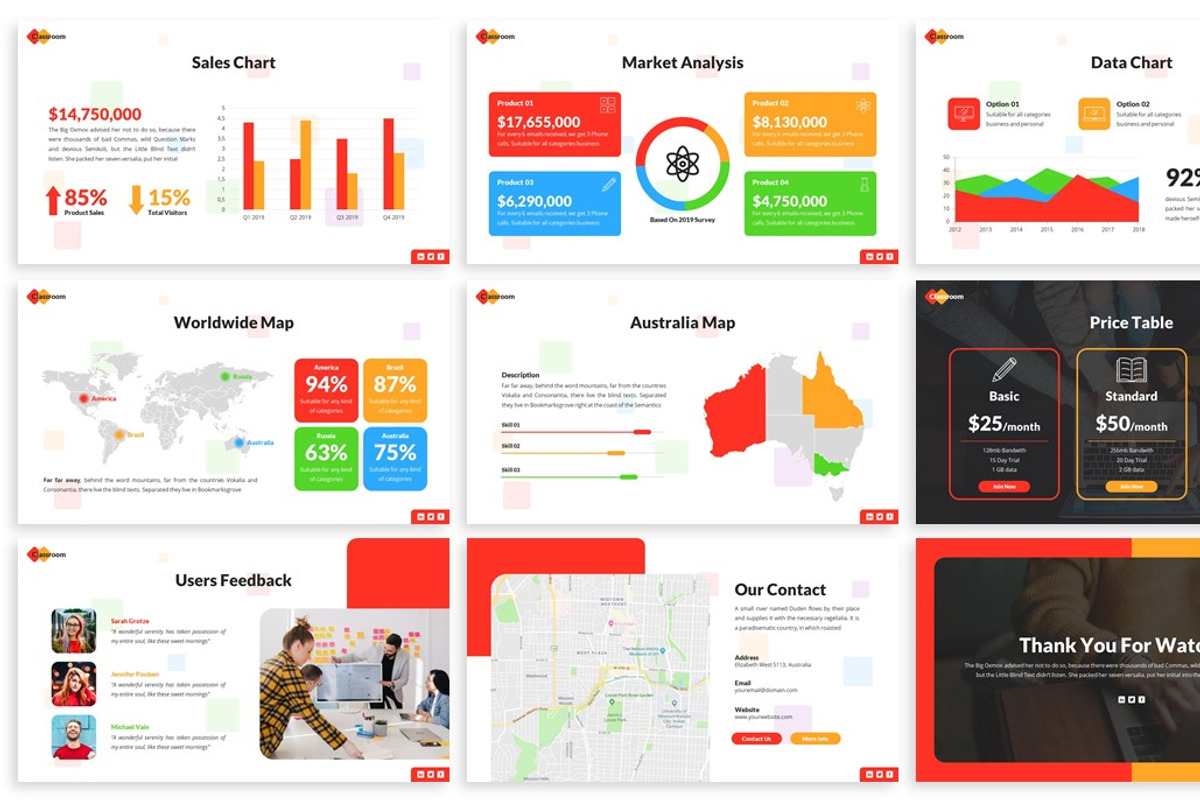 Classroom - Education Google Slides, a Presentation Template by ...