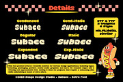 Subace - Retro Font, a Sans Serif Font by Snape Design Studio (Thumbnail 4 of 9)