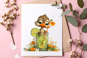 Summer Girls With Drinks Clipart, an Illustration by SinaCreation (Thumbnail 4 of 7)