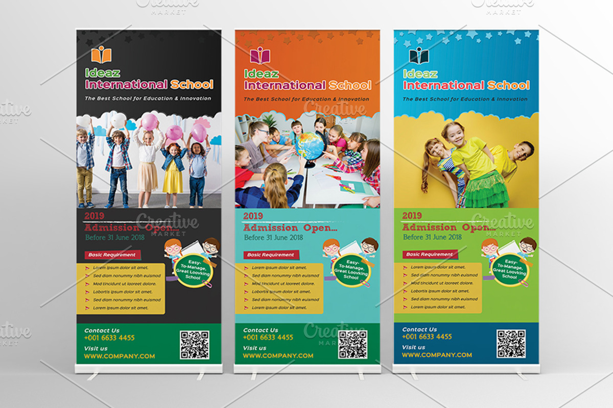 School Education Roll-Up Banner Sign, a Flyer Template by ideaz_sabbir (Photo 9 of 9)