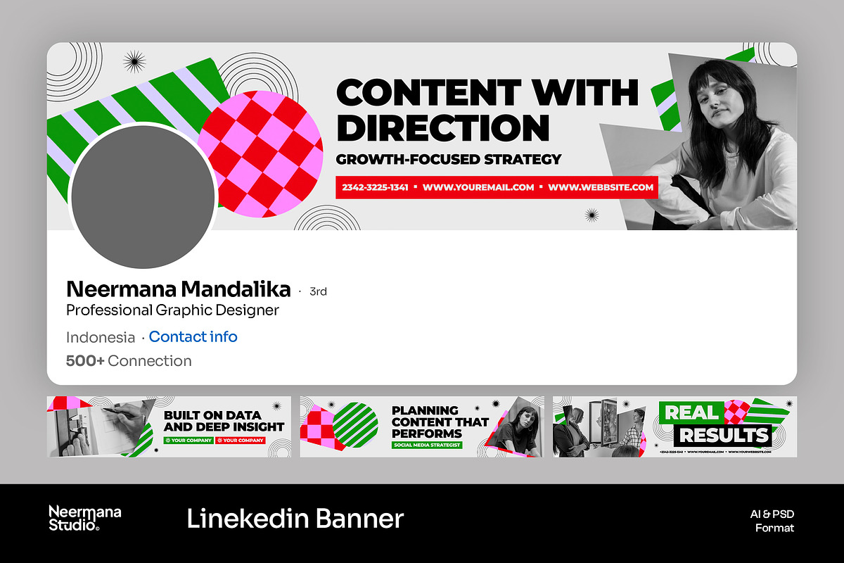 Creative Linkedin Banner Set, a Social Media Template by Neermana (Photo 1 of 4)