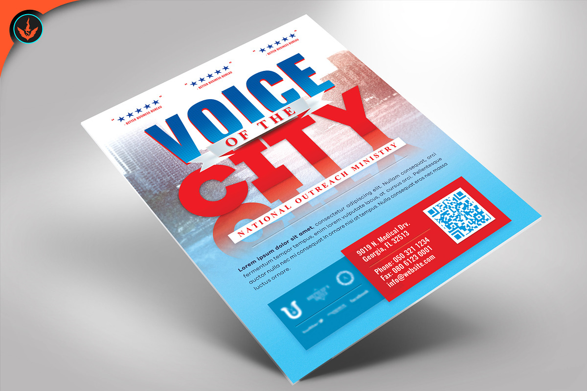 Voice of the City Charity Flyer, a Flyer Template by SeraphimChris (Photo 1 of 2)