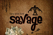 Wild font Savage, a Font by Oldy (Thumbnail 1 of 2)