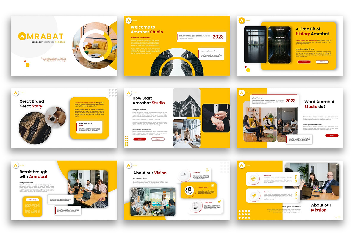 Amrabat-Business Google Slide, a Presentation Template by kreatifreya (Photo 2 of 5)