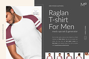 Men Raglan T-shirt Mock-ups Set, a Print Template by Apparel_Mockups (Thumbnail 1 of 3)