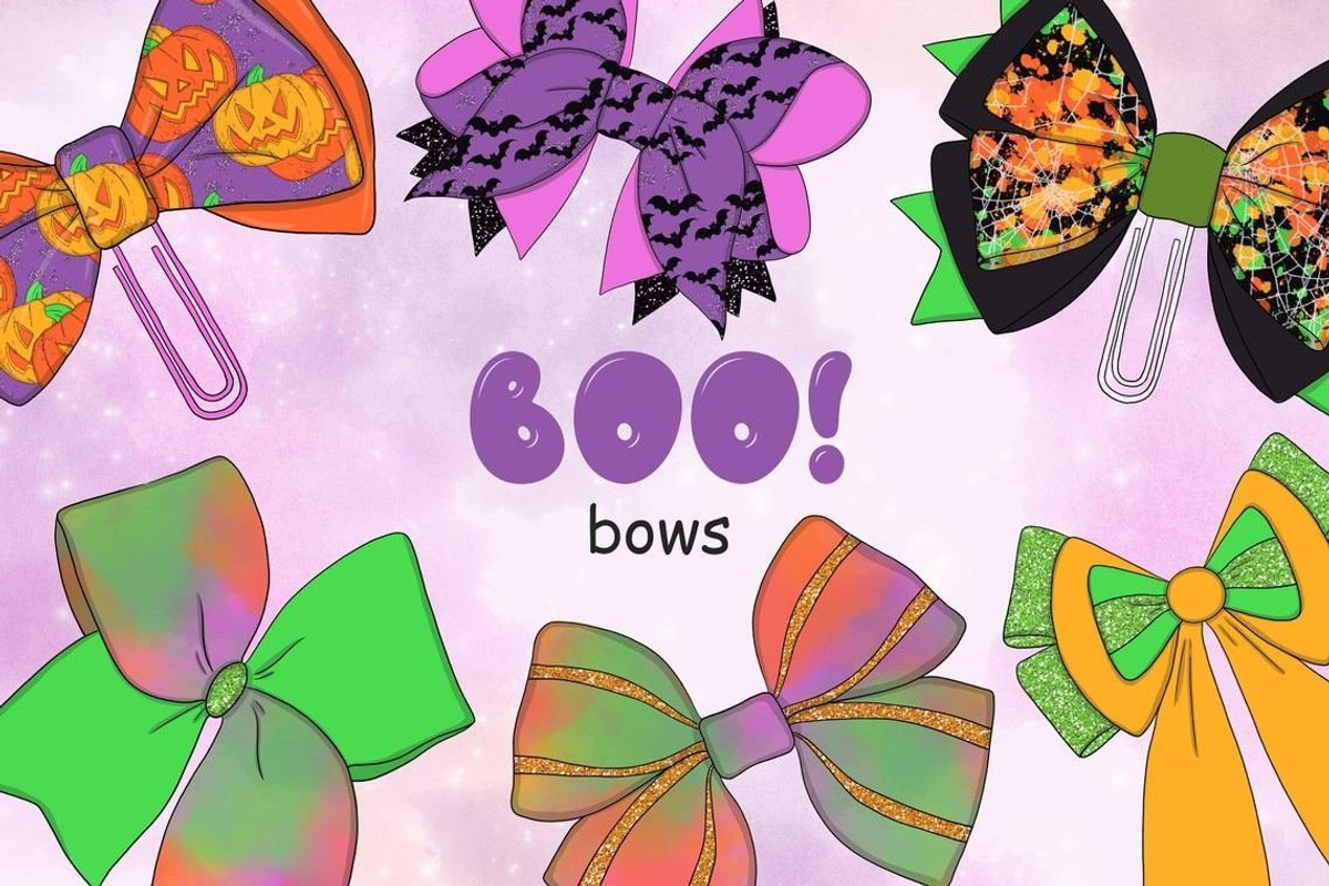Boo Bows, an Object Illustration by GlamArtZhanna (Photo 3 of 3)