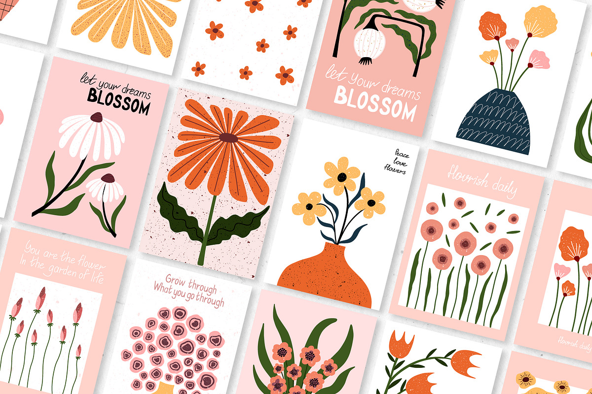 Modern Bloom | Floral Art Posters 1, a Decorative Illustration by roskque (Photo 5 of 10)