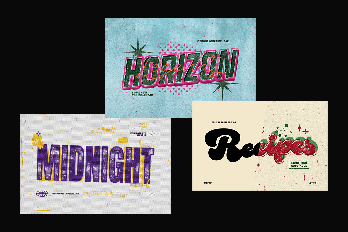 Vintage Grunge Text Effect, a Layer Style Add-On by Matsero (Photo 2 of 4)