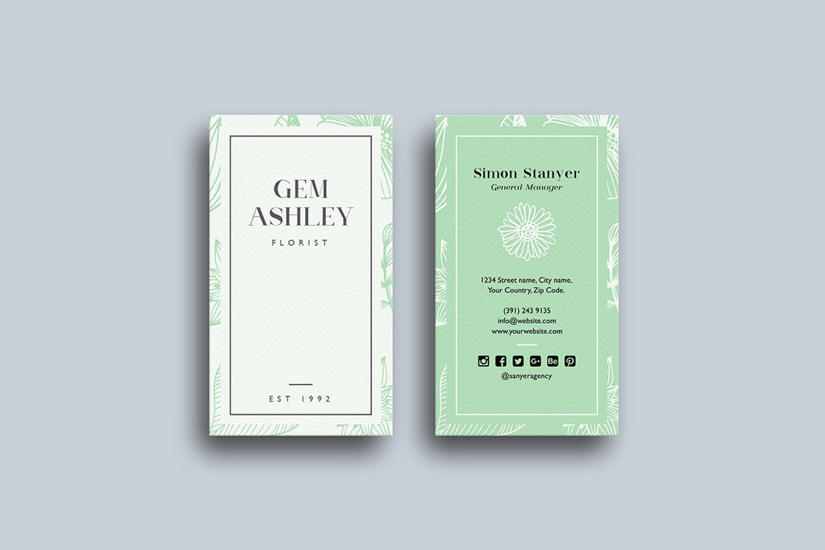 30 Minimal Business Cards Bundle, a Business Card Template by GraphicsEgg (Photo 28 of 32)
