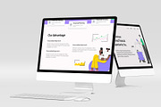 Finance Management Landing Page, a Landing Page Template by Glyphminds Studios (Thumbnail 2 of 3)