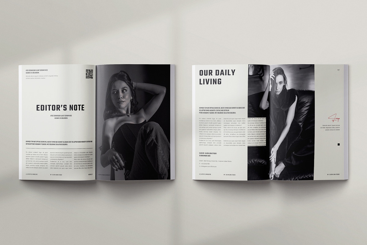Lifestyle Magazine Template, a Magazine Template by Olion Lora (Photo 4 of 24)