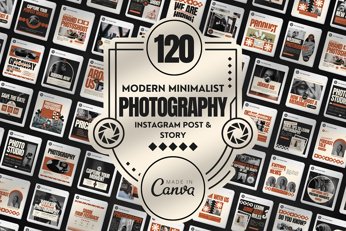 Photography Instagram Template, a Social Media Template by Branding Victory STD (Photo 1 of 10)