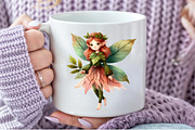 Forest Fairy Watercolor Clipart, an Illustration by Pixels.Craft (Thumbnail 4 of 7)