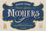 Mooners - Victorian Typeface, a Serif Font by Burntilldead (Thumbnail 1 of 11)
