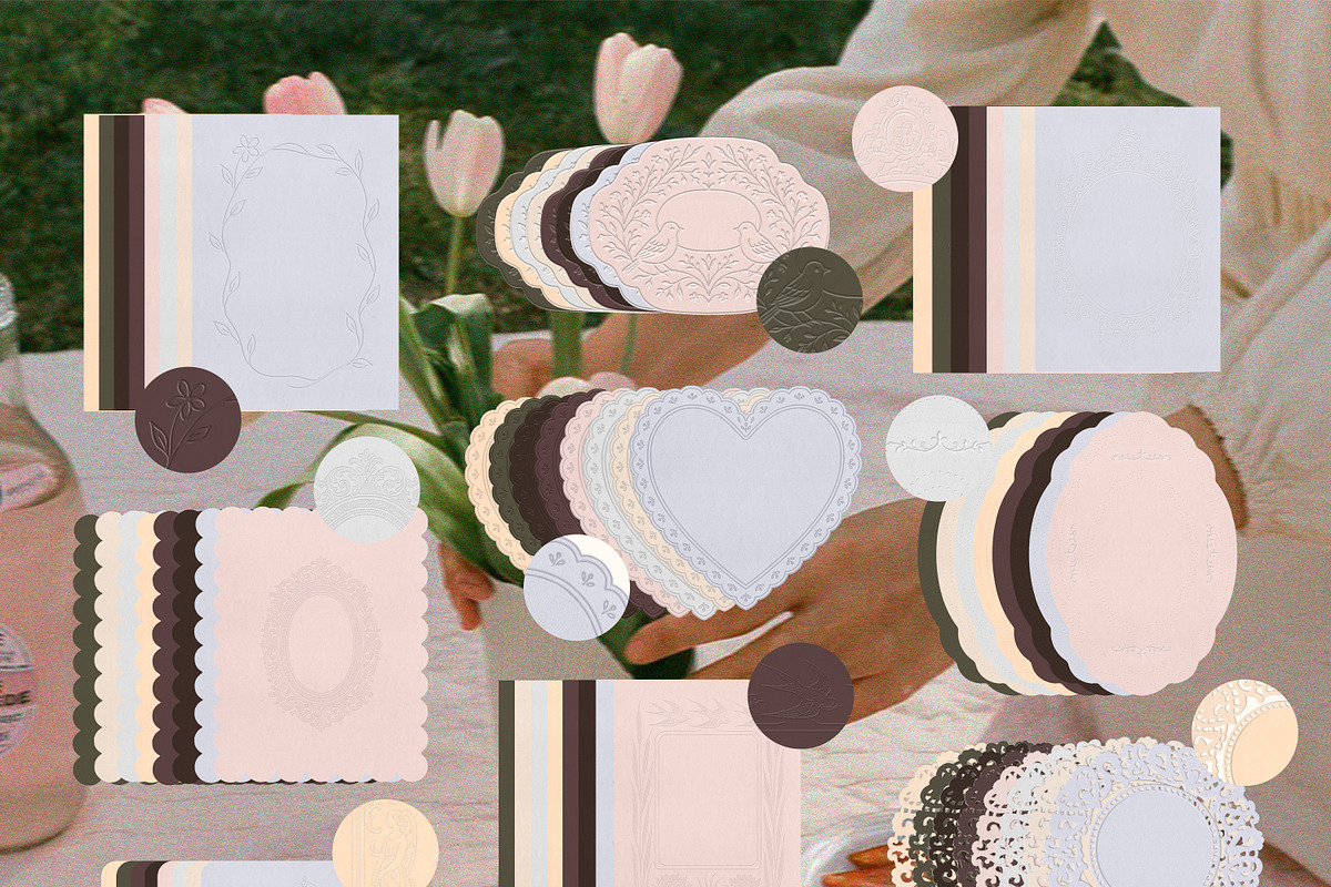 Old World Paper & Frames, a Texture Graphic by Lidberia (Photo 2 of 8)