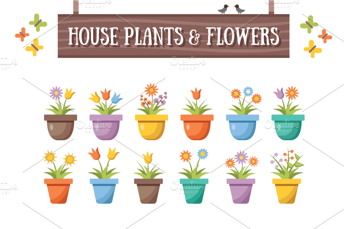 House Plants & Flowers, a Graphic by Magurok (Photo 2 of 2)