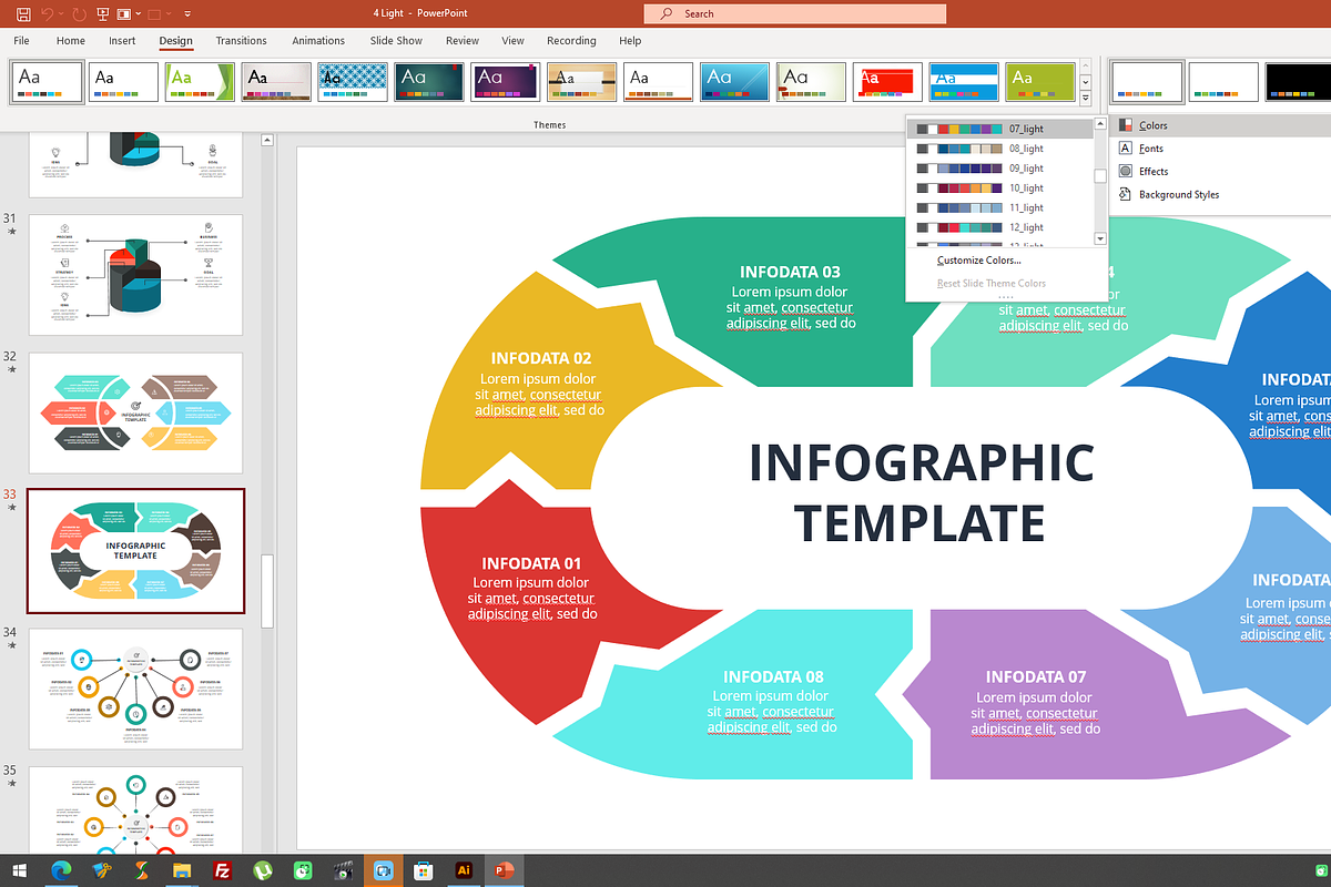 Modern Presentation Template, a Presentation Template by Infographics project (Photo 2 of 12)