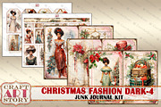 Vintage Christmas Fashion dark-4, a Person Illustration by CraftArtStory (Thumbnail 6 of 7)