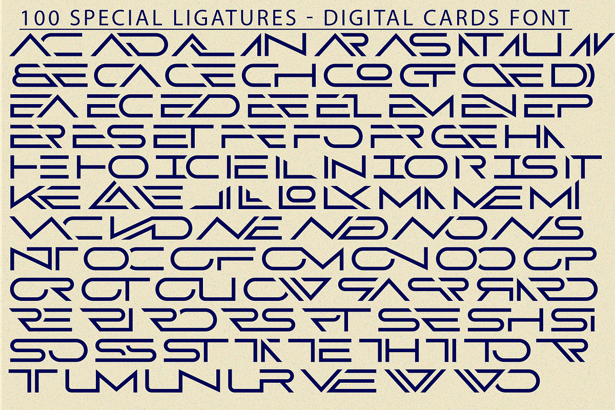 Digital Cards  - Tech Font, a Sans Serif Font by 177Studio (Photo 8 of 8)