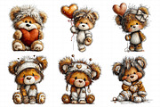 Valentine Teddy Bear Clipart, an Illustration by Daily.Designs (Thumbnail 6 of 8)