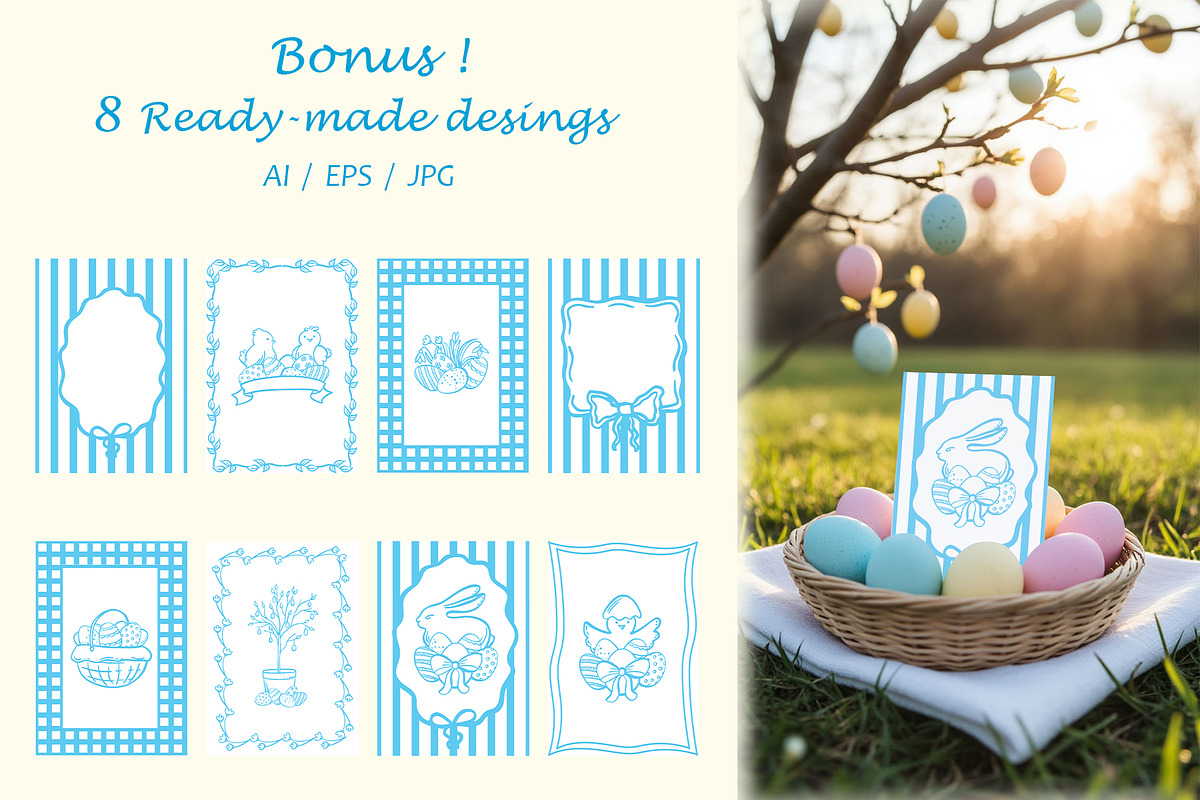 Easter Whimsy illustrations clip art, a Seasonal Illustration by susie-p-art (Photo 13 of 15)