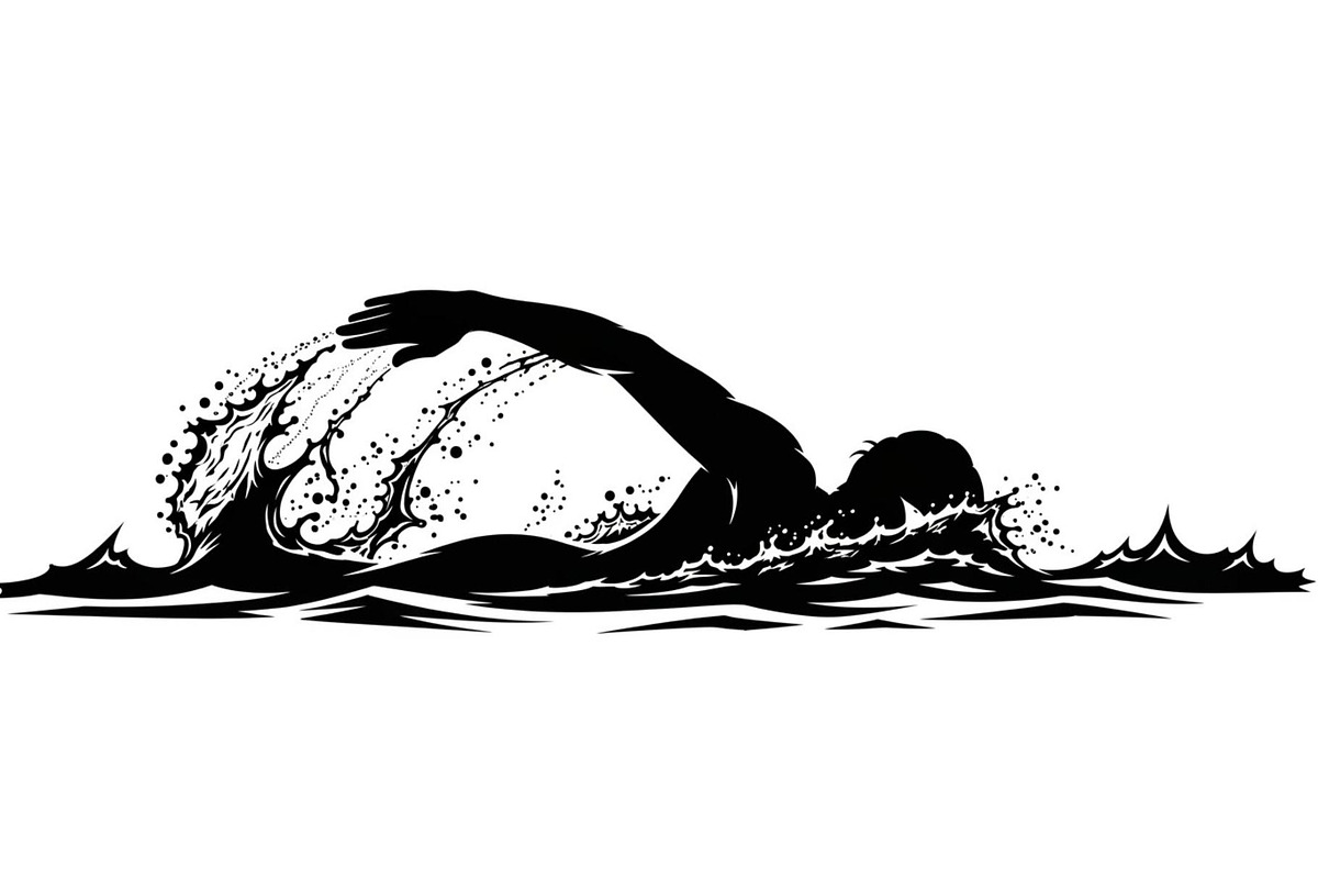 Swimming Sport Silhouette Vector Bun, an Illustration by jahid234 (Photo 4 of 51)