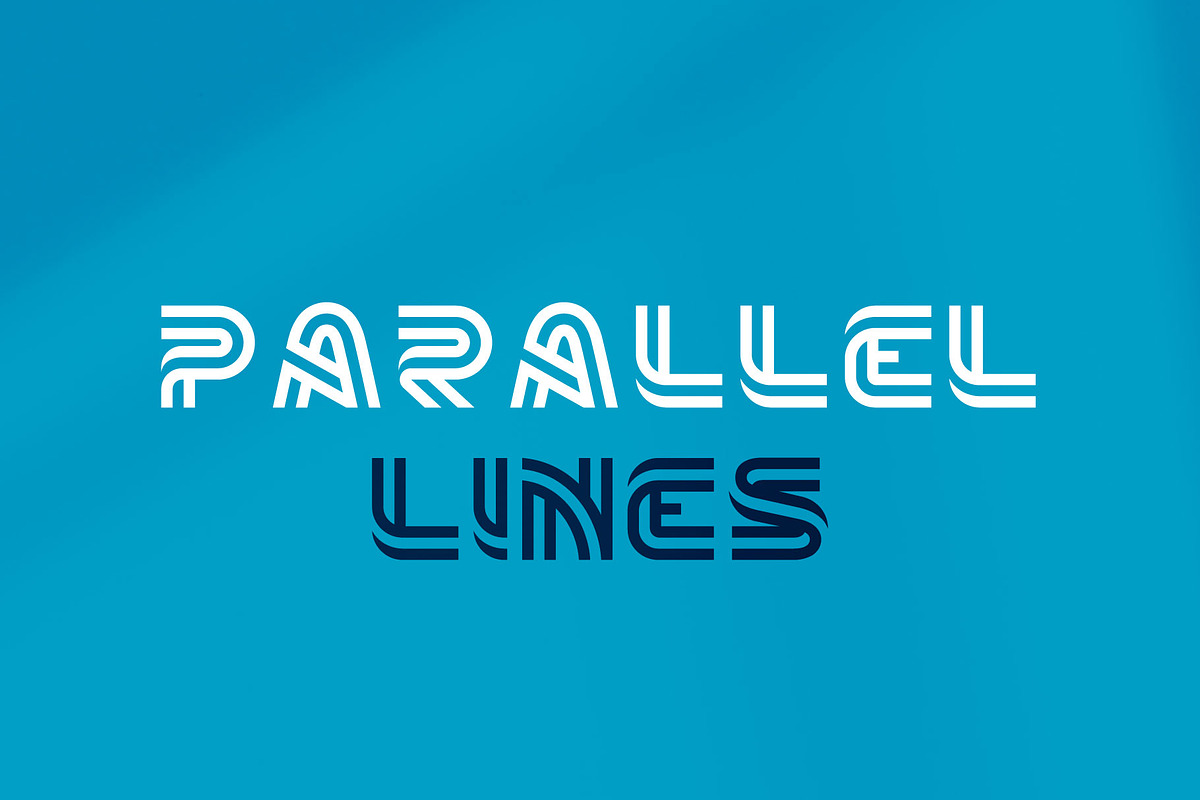 Parallels Lines font, a Symbol Font by kaer_shop (Photo 8 of 8)