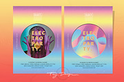 Electro Party Flyer Template, a Flyer Template by feydesign (Thumbnail 1 of 2)