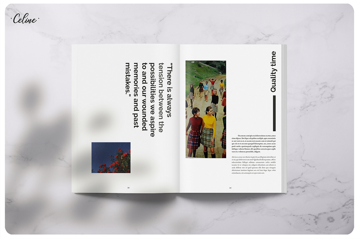 PIXEL Lookbook Memories Template, a Magazine Template by Celine Studio (Photo 5 of 9)