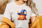 Whimsical Quirky Halloween Pumpkin, a Seasonal Illustration by SVGArt (Thumbnail 3 of 5)