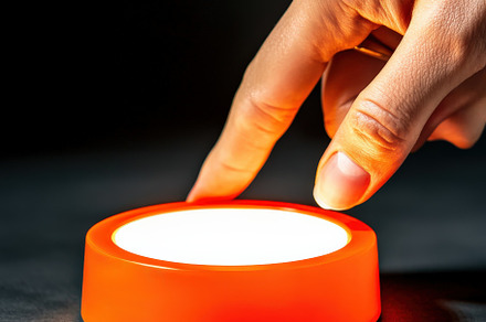 Emergency Red Button Pressed by Hand, a Technology Photo by Virgo Studio