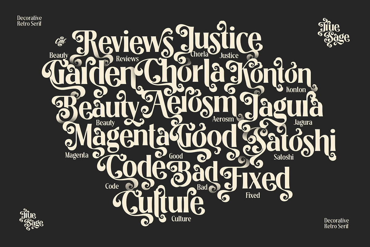 True Sage - Decorative Serif Family, a Font by creativemedialab (Photo 13 of 16)