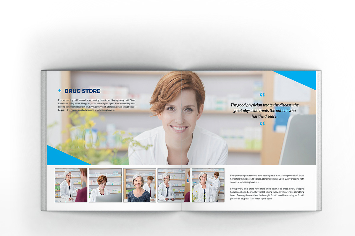 Medical & Hospital Square Brochure, a Brochure Template by Incools Stokie (Photo 6 of 12)