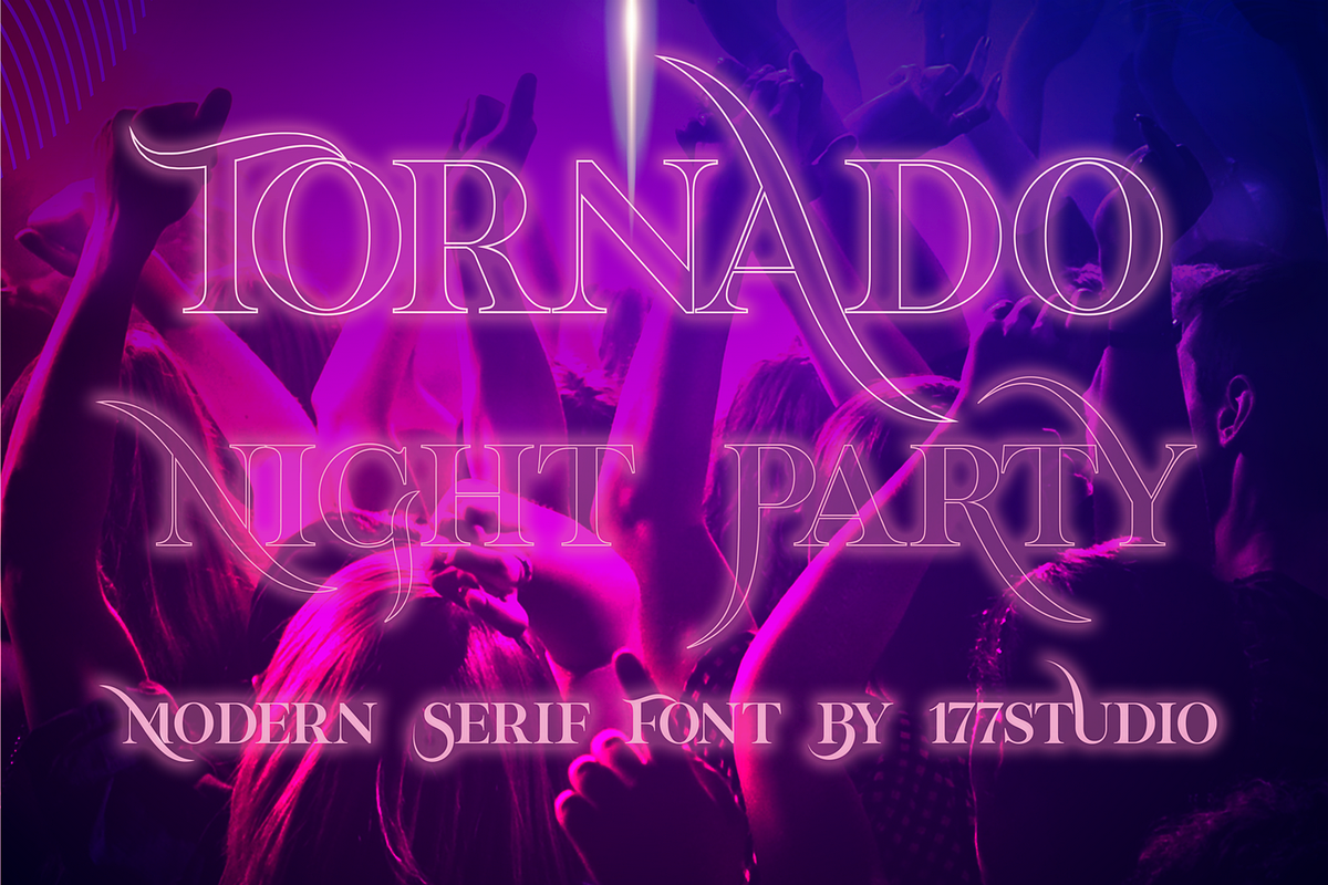 Tornado – Modern Serif Font, a Serif Font by 177Studio (Photo 1 of 5)