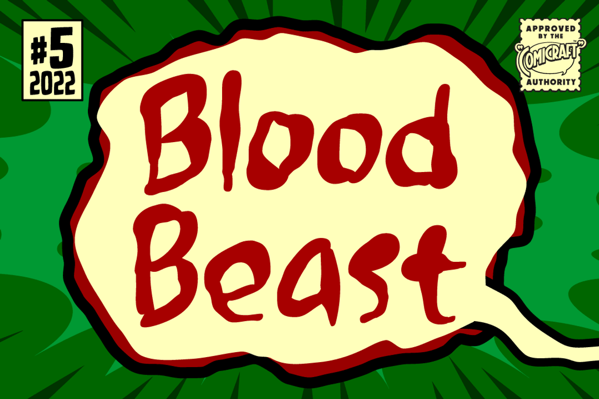 Blood Beast - a scratchy horror font, a Font by Comicraft Fonts (Photo 1 of 6)