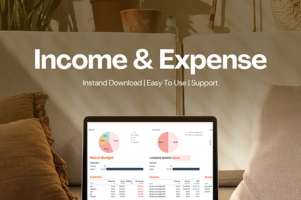 Monthly Budget Spreadsheet – Google, a Templates & Theme by vitalinagerman