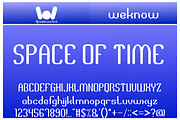 space of time font, a Font by weknow (Thumbnail 1 of 5)
