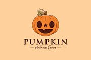 Happy Halloween Pumpkin Logo Design, a Branding & Logo Template by vectorwithin (Thumbnail 2 of 3)