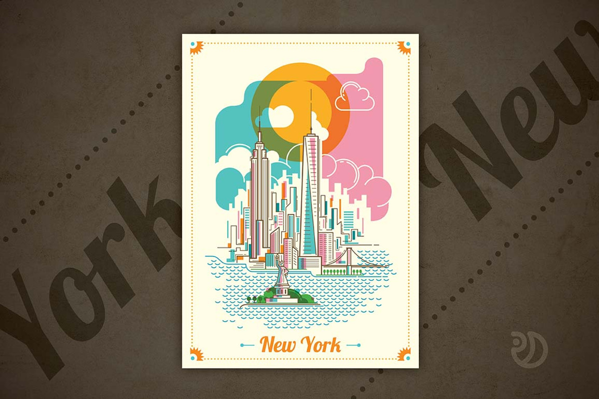 Set of illustrated cities, a Person Illustration by Radoman (Photo 6 of 6)