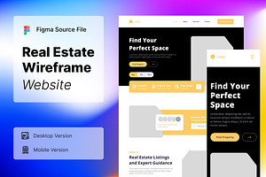 Real Estate Wireframe Website 01