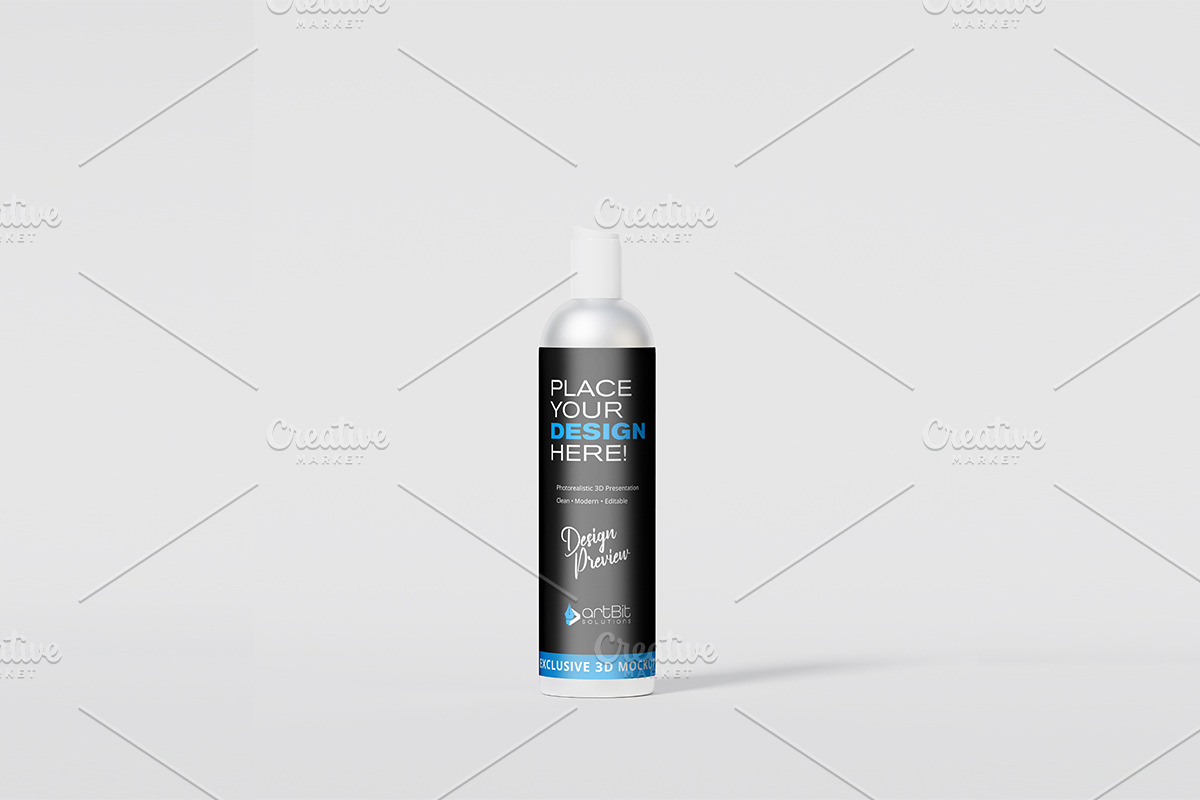 Spray & Shampoo Bottle Mockup Set, a Packaging Mockup by artBit Design Studio (Photo 2 of 7)