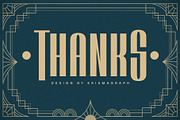 Hustlers - Art Deco Font, a Sans Serif Font by Krismagraph (Thumbnail 12 of 12)