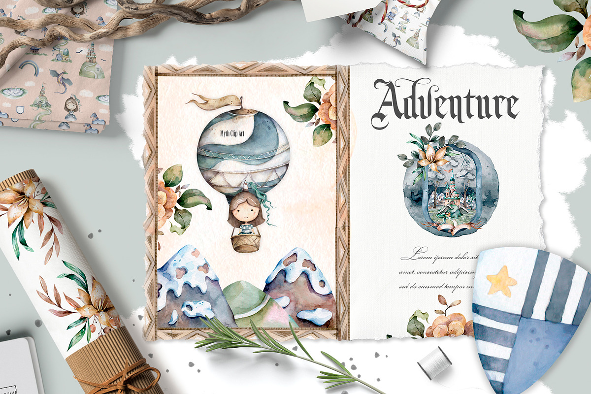 Mythical Dragon Watercolor Adventure, an Animal Illustration by Ann Art Houze (Photo 12 of 14)