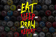 Marker Tag urban graffiti font, a Blackletter Font by doffdog (Thumbnail 4 of 5)