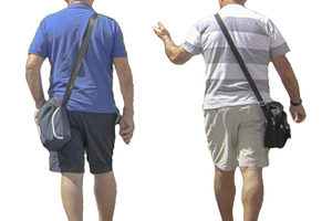 Two seniors men walking, a Person Photo by DanFLCreativo