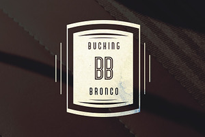 Bronco Typeface