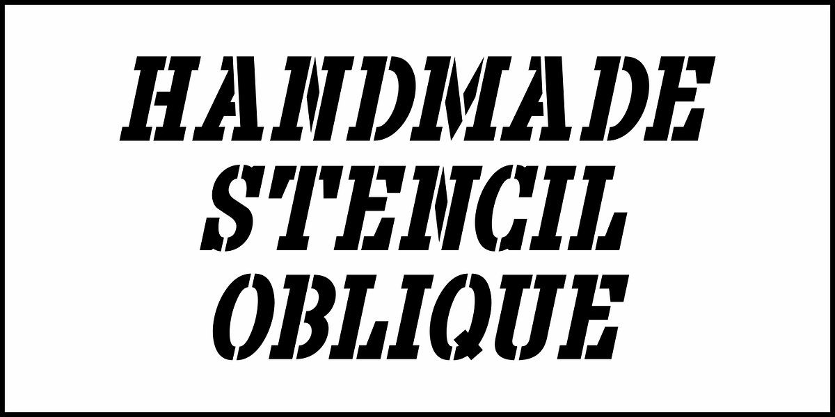Handmade Stencil JNL, a Slab Serif Font by Jeff Levine Fonts (Photo 4 of 5)