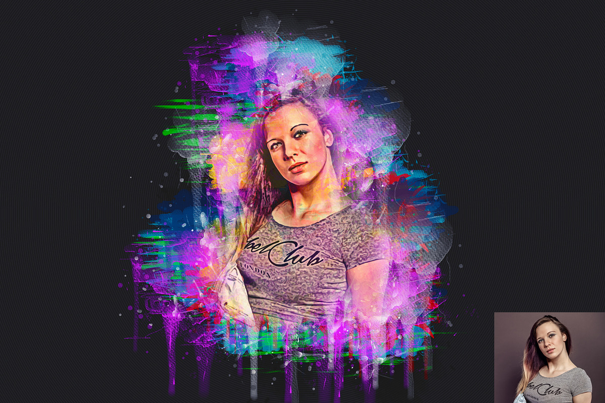 Pro Watercolor Photoshop Action, an Action Add-On by Studio Retouch