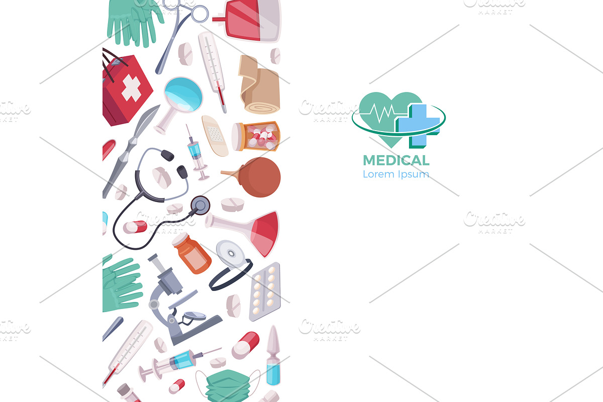 Medical background. vertical, a Healthcare Illustration by Onyx